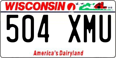 WI license plate 504XMU