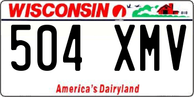 WI license plate 504XMV
