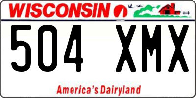 WI license plate 504XMX