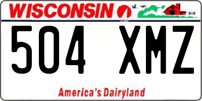 WI license plate 504XMZ