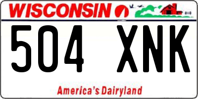 WI license plate 504XNK