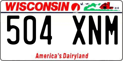 WI license plate 504XNM