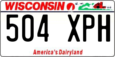 WI license plate 504XPH