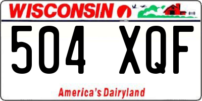 WI license plate 504XQF