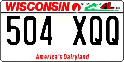 WI license plate 504XQQ