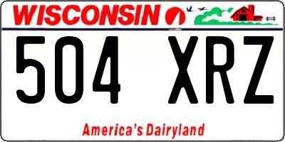 WI license plate 504XRZ