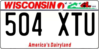 WI license plate 504XTU
