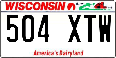WI license plate 504XTW