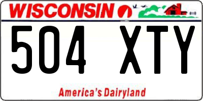 WI license plate 504XTY