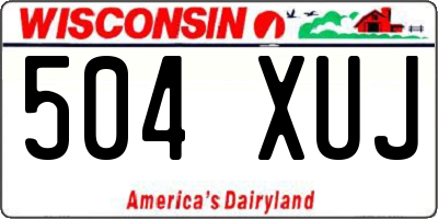 WI license plate 504XUJ