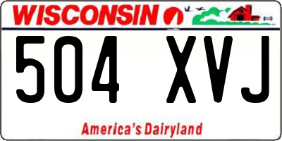 WI license plate 504XVJ