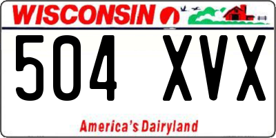WI license plate 504XVX