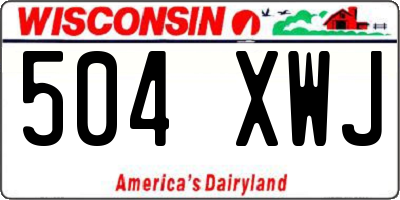 WI license plate 504XWJ