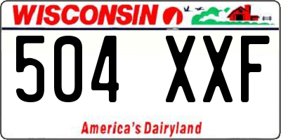 WI license plate 504XXF