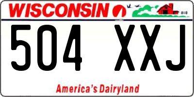 WI license plate 504XXJ