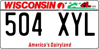 WI license plate 504XYL