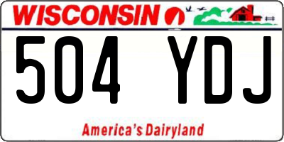 WI license plate 504YDJ