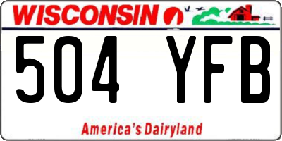 WI license plate 504YFB
