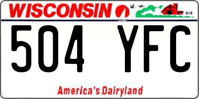 WI license plate 504YFC