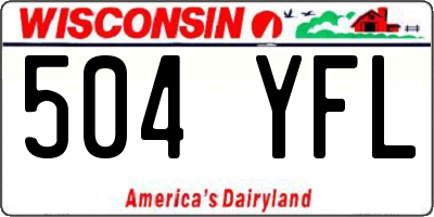 WI license plate 504YFL