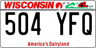 WI license plate 504YFQ
