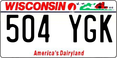 WI license plate 504YGK