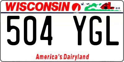 WI license plate 504YGL