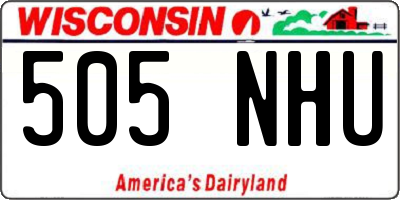 WI license plate 505NHU