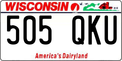 WI license plate 505QKU