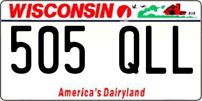WI license plate 505QLL