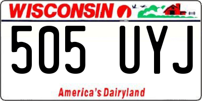 WI license plate 505UYJ