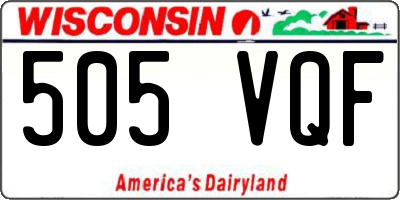 WI license plate 505VQF