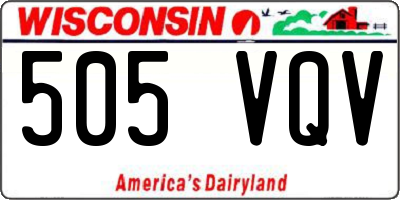 WI license plate 505VQV