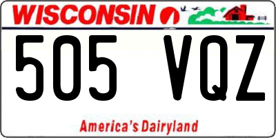 WI license plate 505VQZ