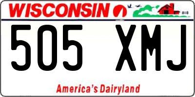 WI license plate 505XMJ