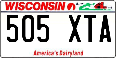 WI license plate 505XTA