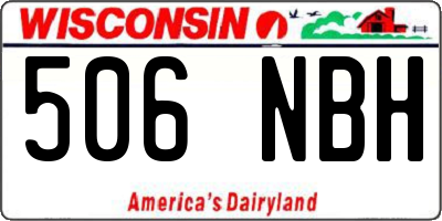 WI license plate 506NBH