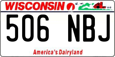 WI license plate 506NBJ