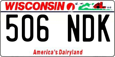 WI license plate 506NDK