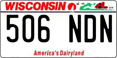 WI license plate 506NDN