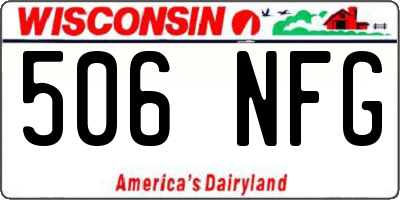 WI license plate 506NFG