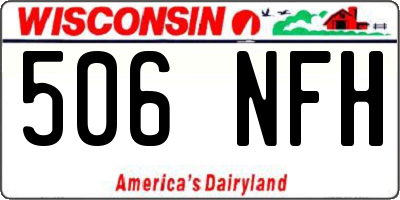 WI license plate 506NFH