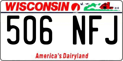 WI license plate 506NFJ