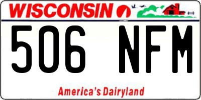 WI license plate 506NFM