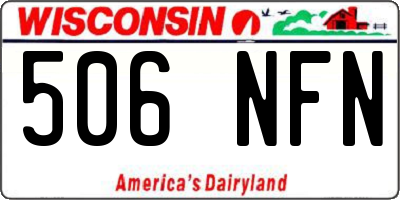 WI license plate 506NFN