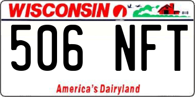 WI license plate 506NFT