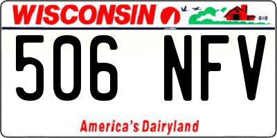 WI license plate 506NFV