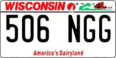 WI license plate 506NGG