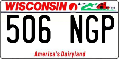 WI license plate 506NGP