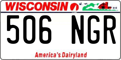 WI license plate 506NGR